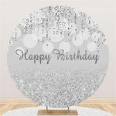 Lofaris Amazing And Glitter Circle Happy Birthday Backdrop